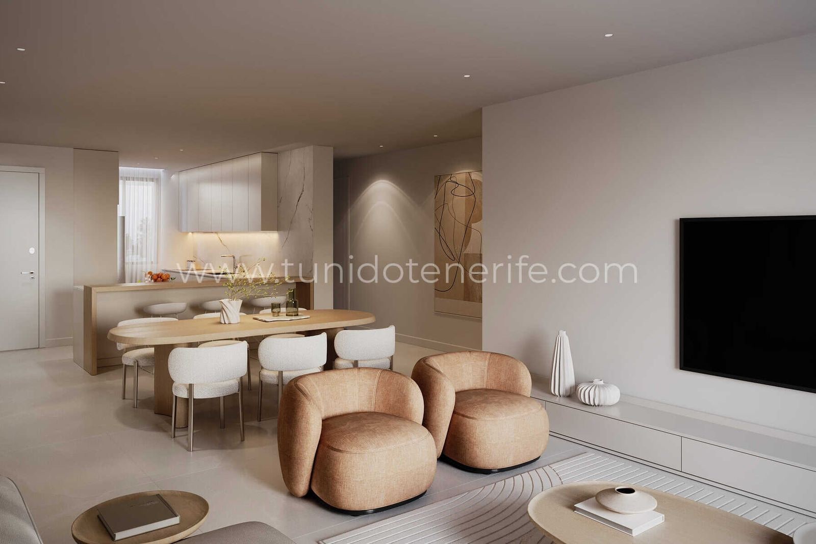 Apartament în Marbella cu living și zonă de luat masa moderne