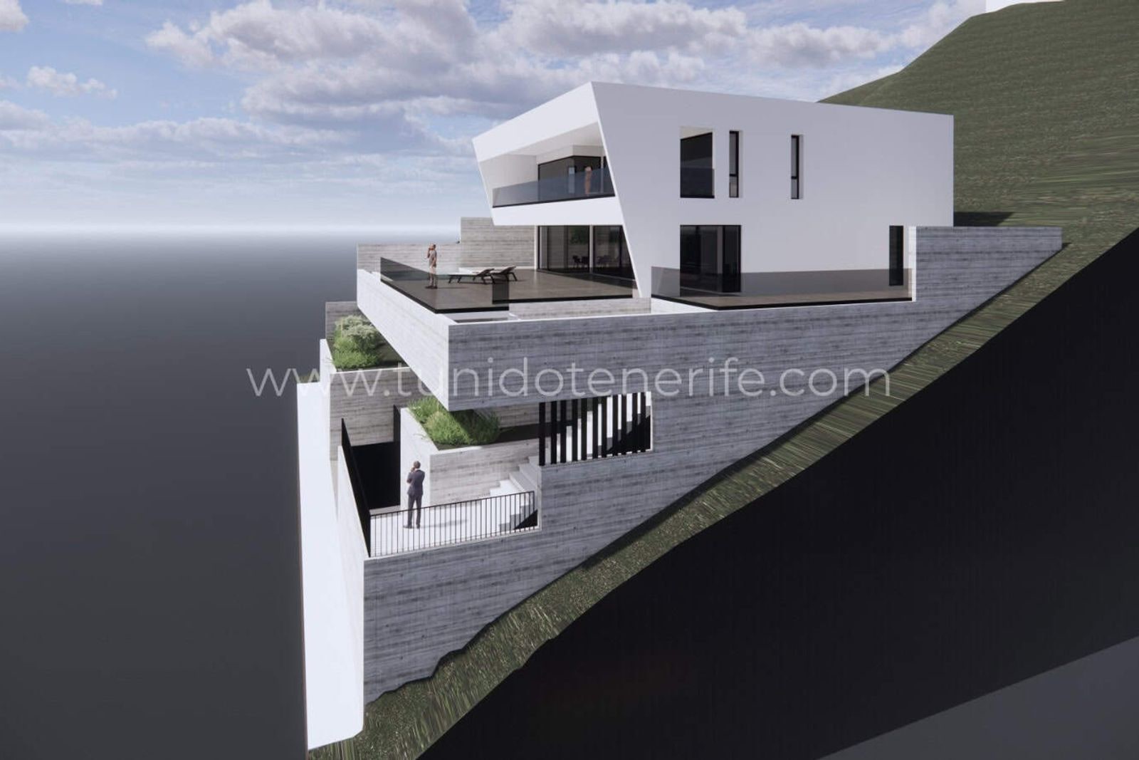 Участок с проектом на продажу в Roque del Conde, Tenerife