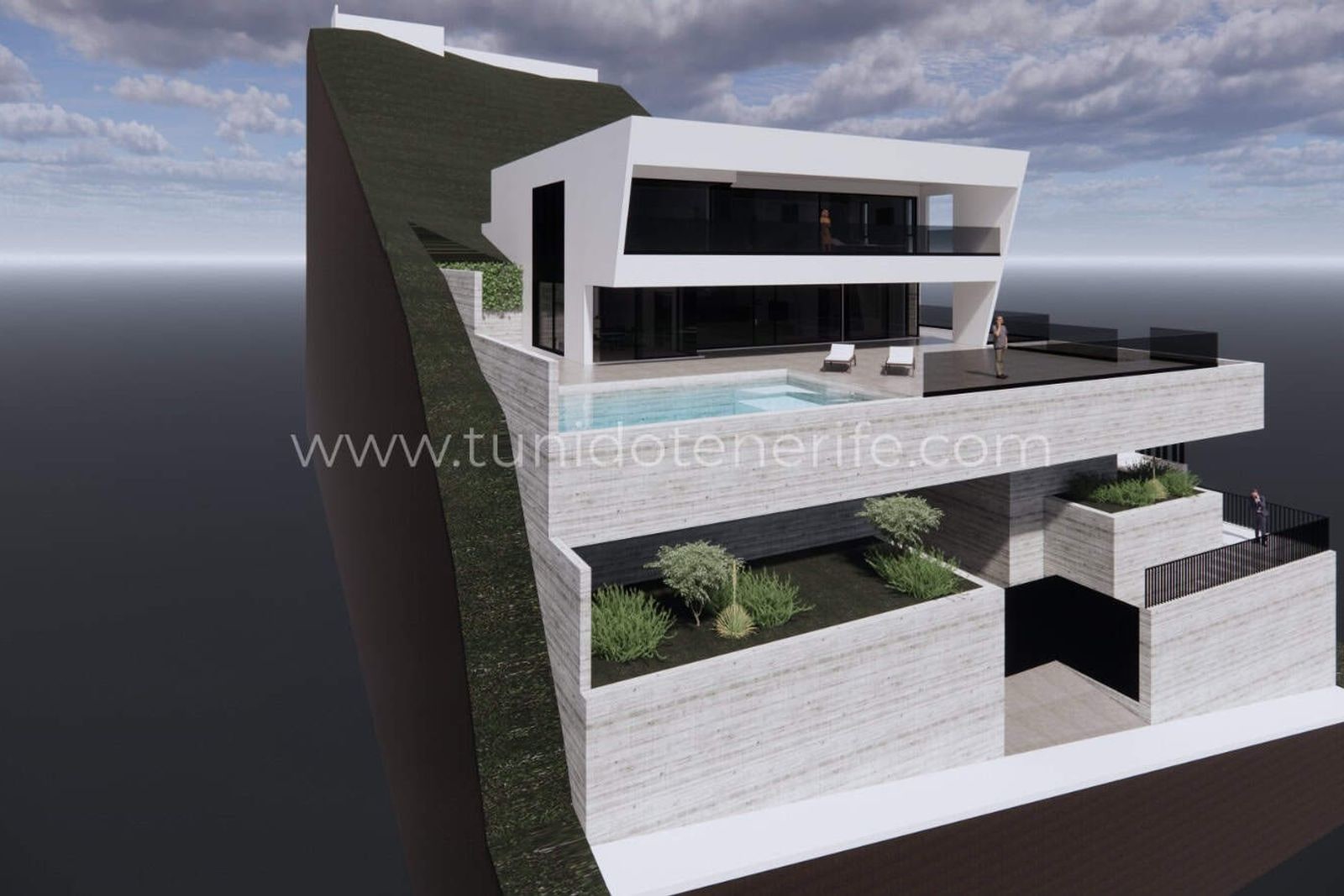 Участок с проектом на продажу в Roque del Conde, Tenerife