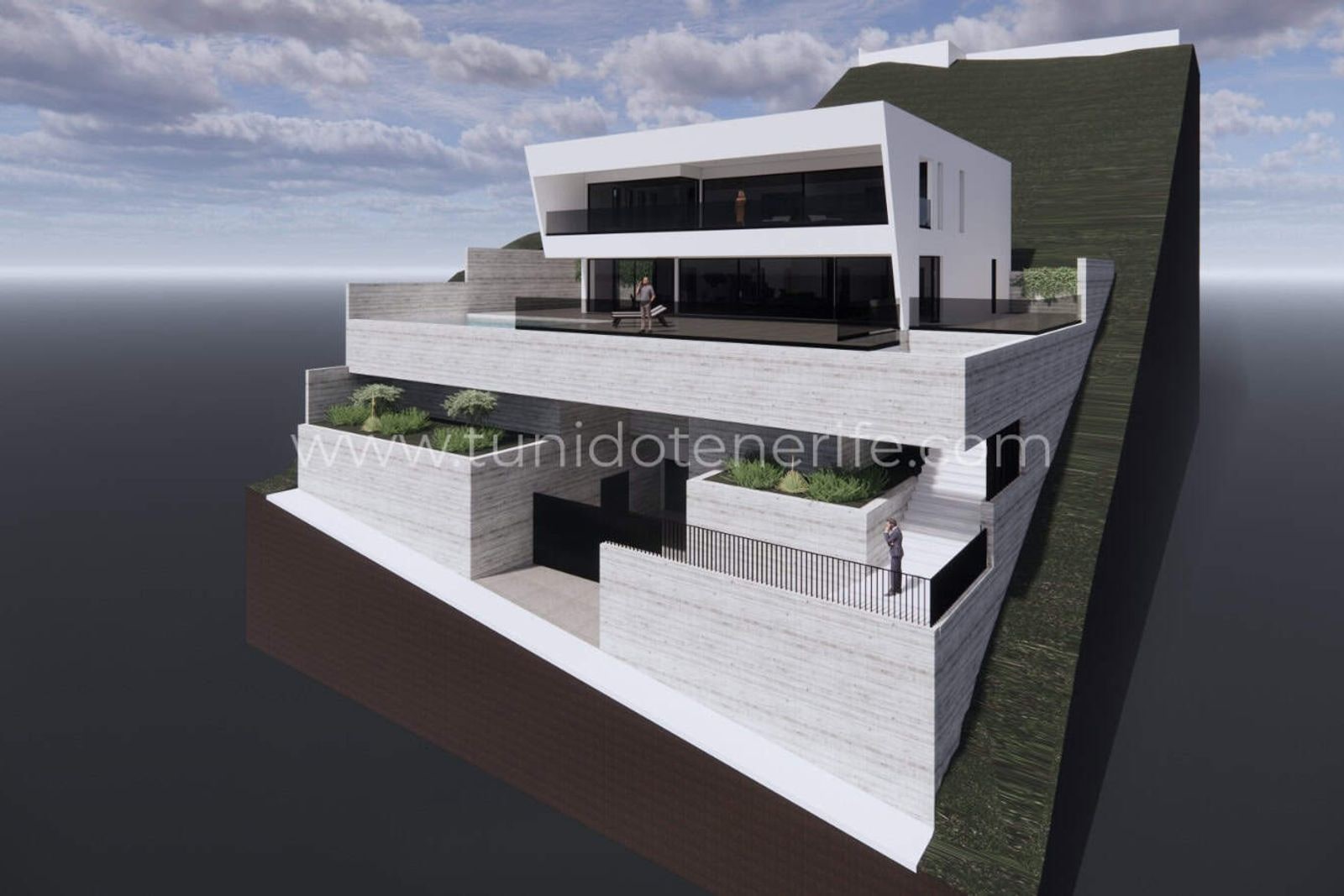 Участок с проектом на продажу в Roque del Conde, Tenerife