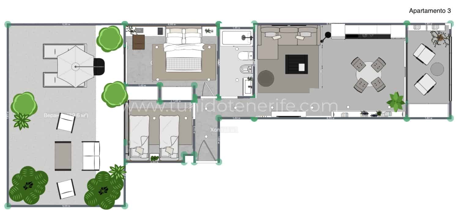 Apartamento en venta en Playa San Juan, Tenerife Sur